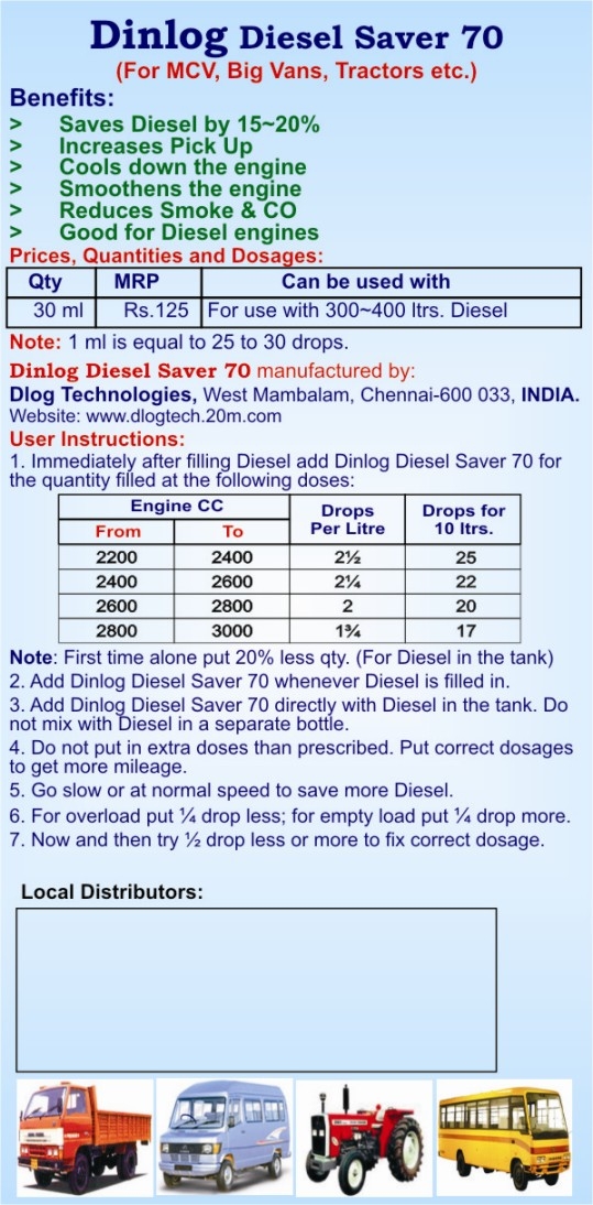 Diesel Saver DS 70 Brochure